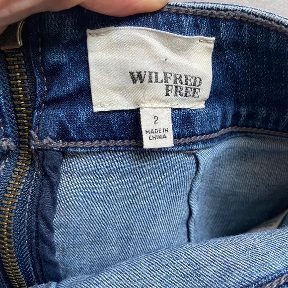 Wilfred Free Aritzia jean  pencil denim skirt Sz 2 - Picture 3 of 7